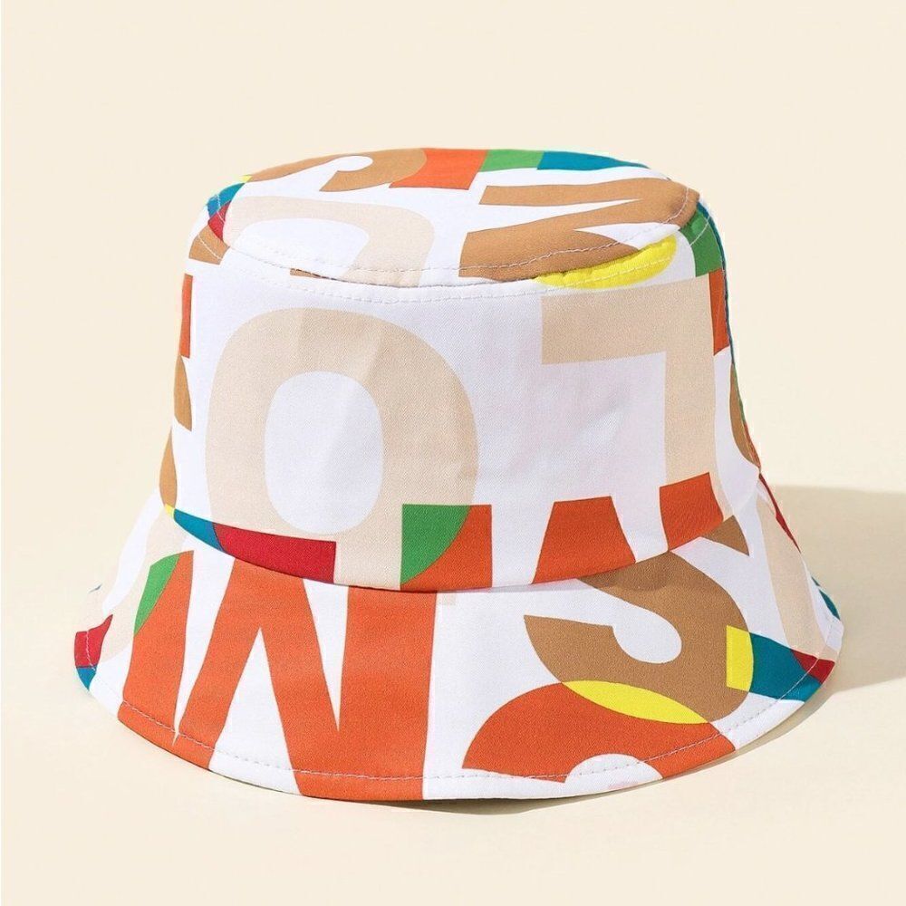 Letter Graphic Bucket Hat